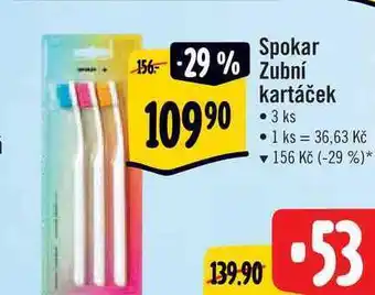 Albert Spokar zubní kartáček 3 ks nabídka