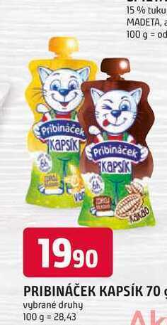 Trefa Pribináček kapsík 70g nabídka