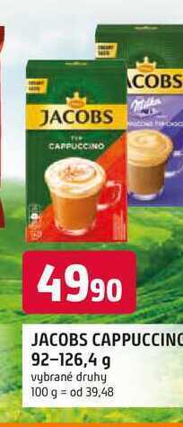 Trefa Jacobs cappuccino 92-126,4 g nabídka