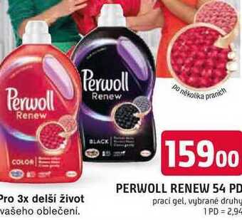 Trefa Perwoll renew 54 praní, vybrané druhy nabídka