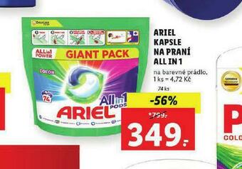 Lidl Ariel kapsle na praní all in 1 nabídka