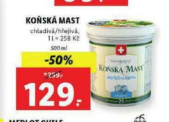Lidl Koňská mast nabídka