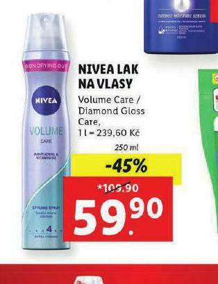 Lidl Nivea lak na vlasy nabídka