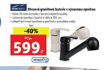 Lidl Dřezová granitová baterie s výsuvnou sprchou nabídka