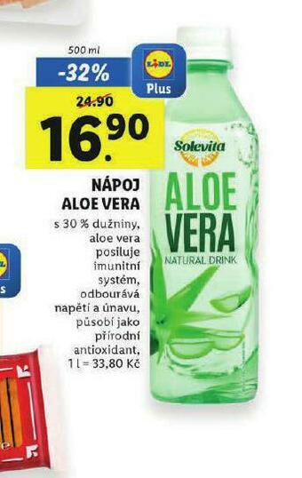 Lidl Nápoj aloe vera nabídka