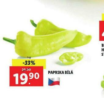 Lidl Paprika bílá nabídka
