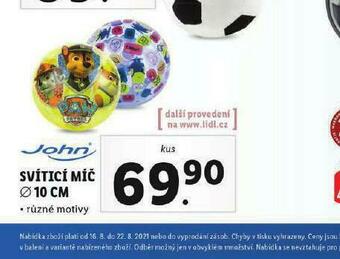 Lidl Svítící míč nabídka
