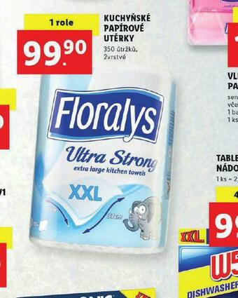 Lidl Florasyl kuchyňské papírové utěrky nabídka