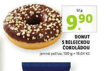 Lidl Donut s belgickou čokoládou nabídka