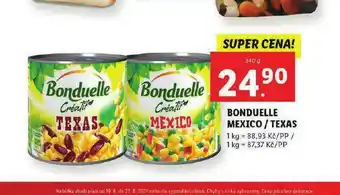 Lidl Bonduelle mexico / texas nabídka