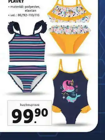 Lidl Dívčí plavky nabídka