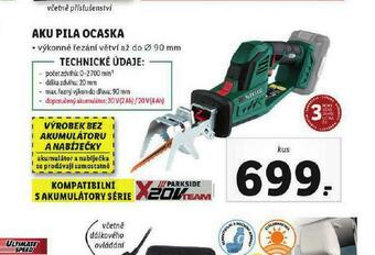 Lidl Aku pila ocaska nabídka