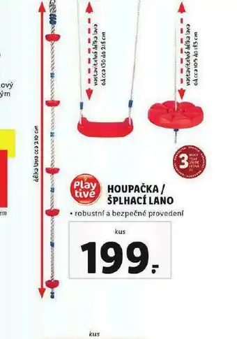 Lidl Houpačka / šplhací lano nabídka