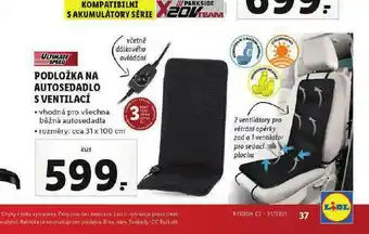 Lidl Podložka na autosedadlo s ventilací nabídka