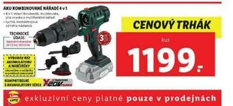 Lidl Aku kombinované nářadí 4v1 nabídka