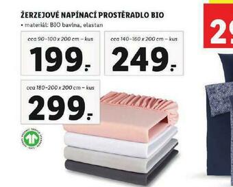 Lidl Žerzejové napínací prostěradlo 180-200x200 cm nabídka
