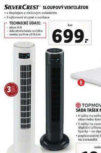 Lidl Sloupový ventilátor nabídka