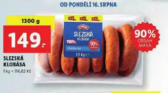 Lidl Slezksá klobása nabídka