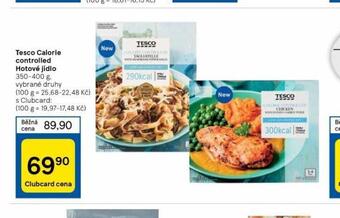 Tesco Tesco calorie controlled hotové jídlo nabídka