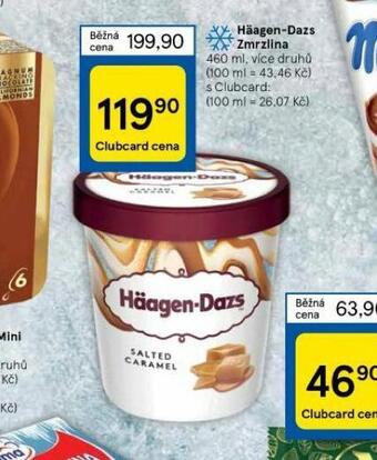 Tesco Häagen dazs zmrzlina nabídka