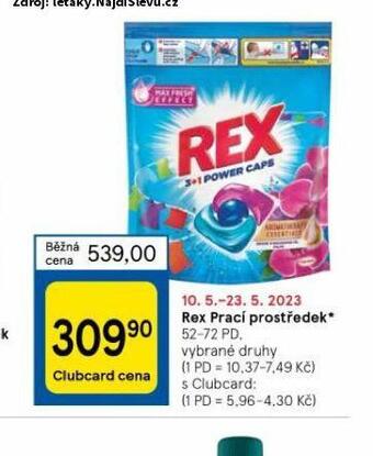 Tesco Rex prací prostředek nabídka
