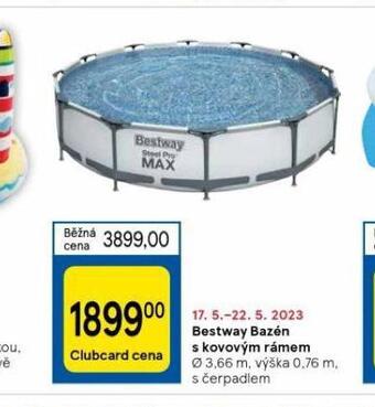 Tesco Bestway bazén s kovovým rámem nabídka