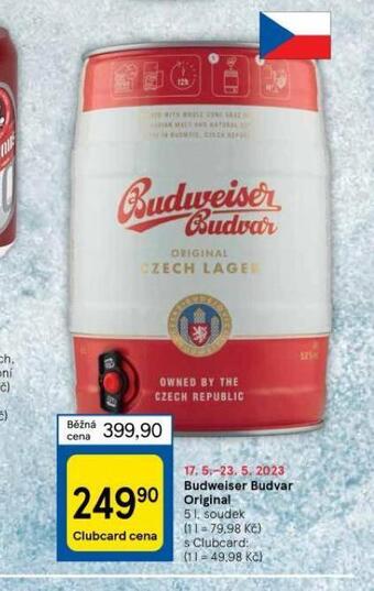 Tesco Pivo budweiser budvar original nabídka