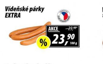 Vídeňské párky extra