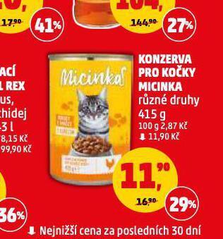 Penny Market Micinka konzerva pro kočky nabídka