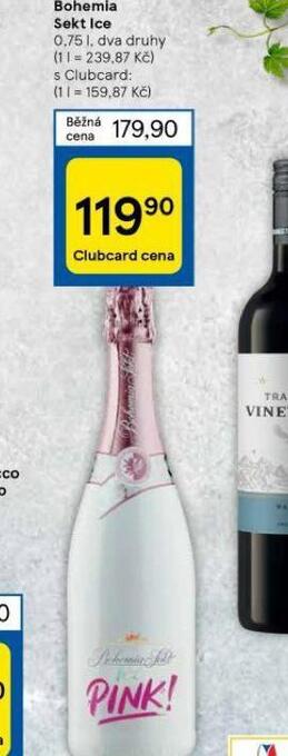 Tesco Bohemia sekt ice nabídka