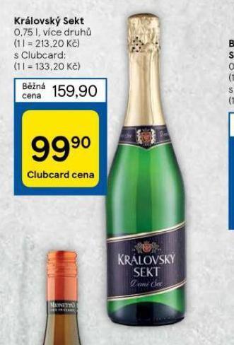 Tesco Královský sekt nabídka