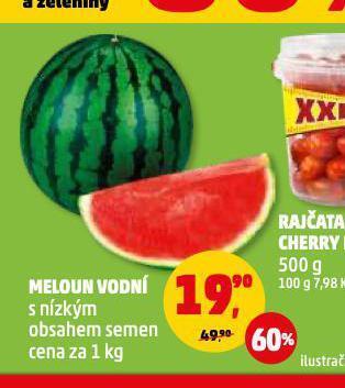 Penny Market Meloun vodní nabídka