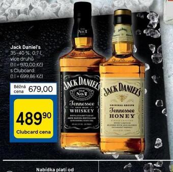 Tesco Jack daniel´s nabídka