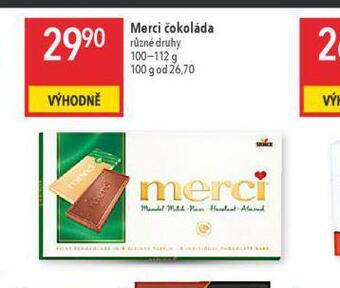 Globus Merci čokoláda nabídka