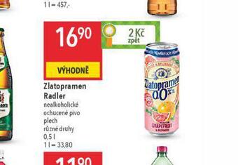 Globus Zlatopramen radler nabídka