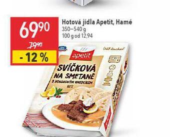 Globus Hotová jídla apetit, hamé nabídka