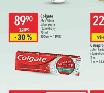 Globus Colgate max white zubní pasta nabídka
