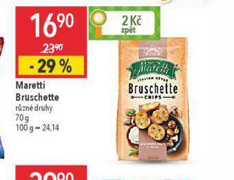 Globus Maretti bruschette nabídka