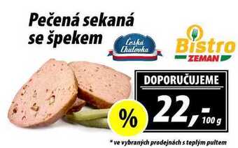 ZEMAN Pečená sekaná se špekem, 100 g nabídka