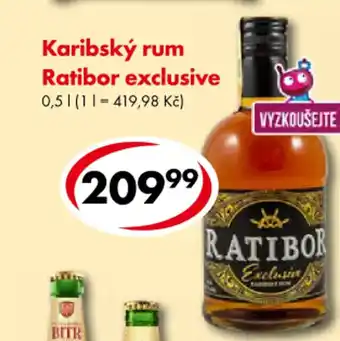 CBA Karibský rum Ratibor exclusive 0,5l nabídka