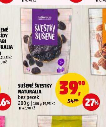 Penny Market Sušené švestky naturalia nabídka