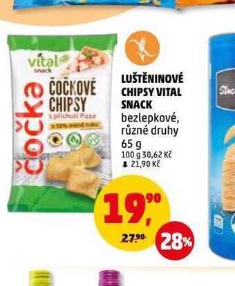 Penny Market Luštěninové chipsy vital snack nabídka