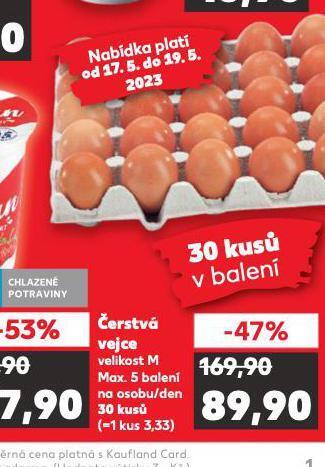 Kaufland Vejce m nabídka