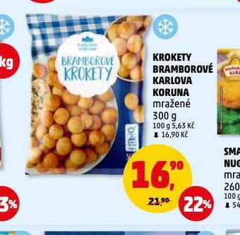 Penny Market Krokety bramborové karlova koruna nabídka