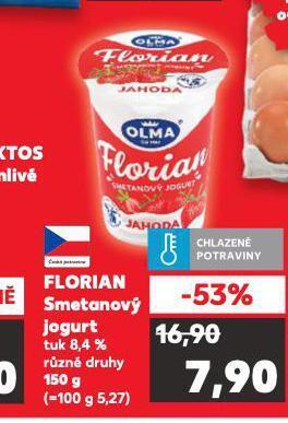 Kaufland Florian jogurt nabídka