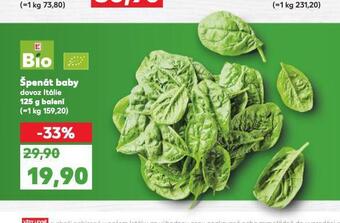 Kaufland Špenát baby nabídka