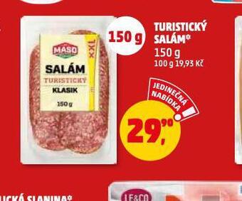 Penny Market Turistický salám nabídka