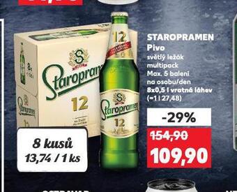 Kaufland Pivo staropramen nabídka