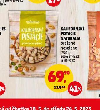 Penny Market Kalifornské pistácie naturalia nabídka