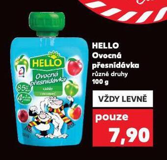 Kaufland Hello ovocná přesnídávka nabídka